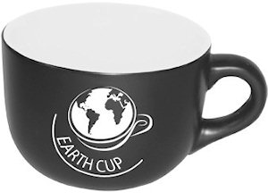 Promotional Ceramic Mugs: 19oz White Two Tone Soup Mugs